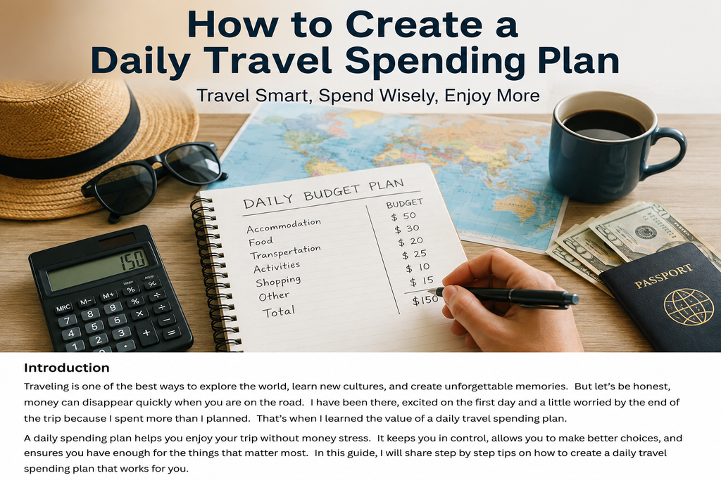 How to Create a Daily Travel Spending Plan