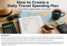 How to Create a Daily Travel Spending Plan