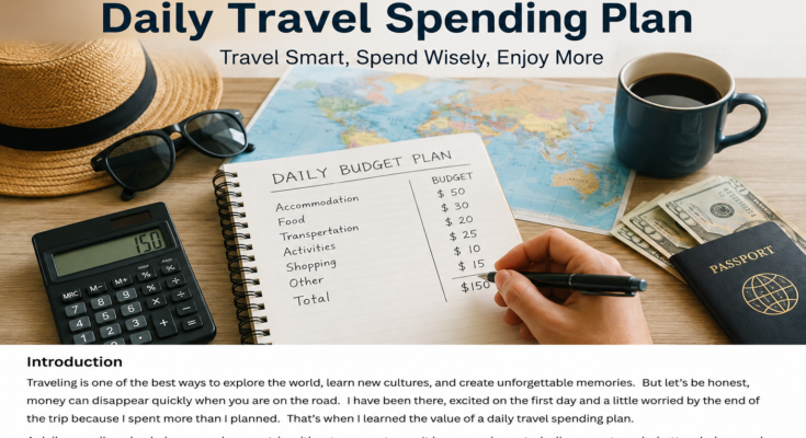 How to Create a Daily Travel Spending Plan