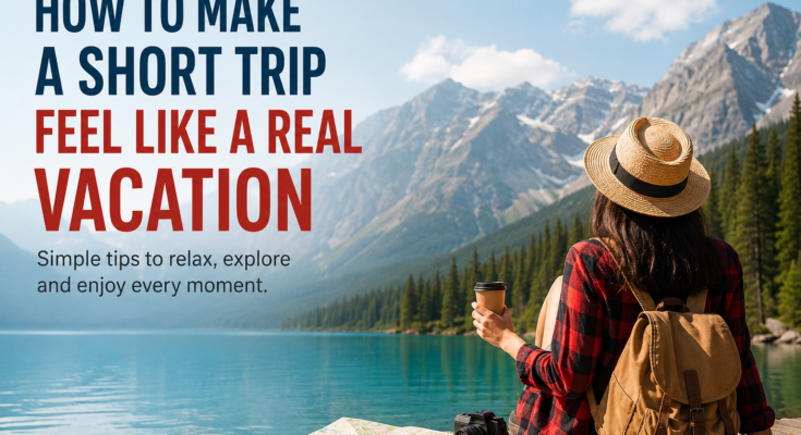 How to Make a Short Trip Feel Like a Real Vacation