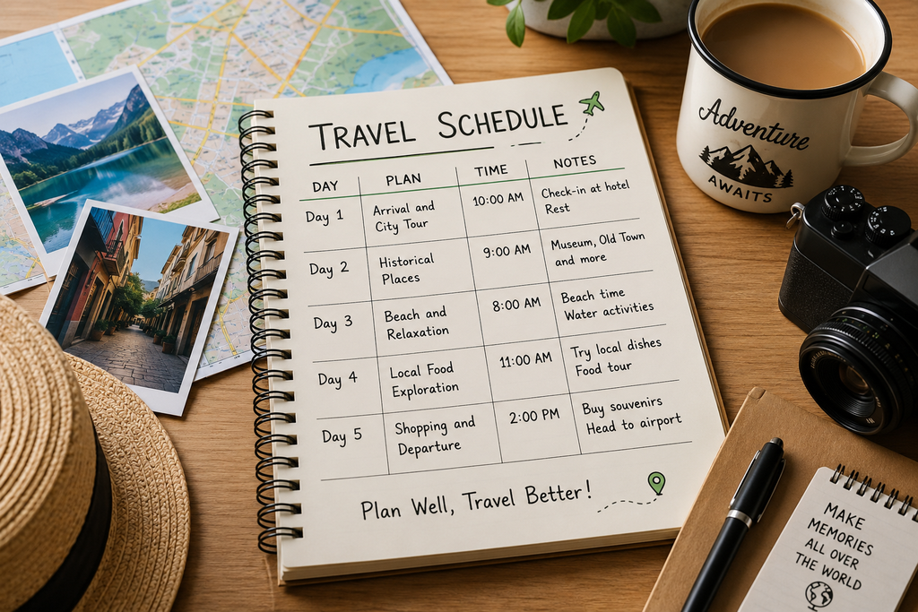 How to Make a Travel Schedule That Is Easy to Follow
