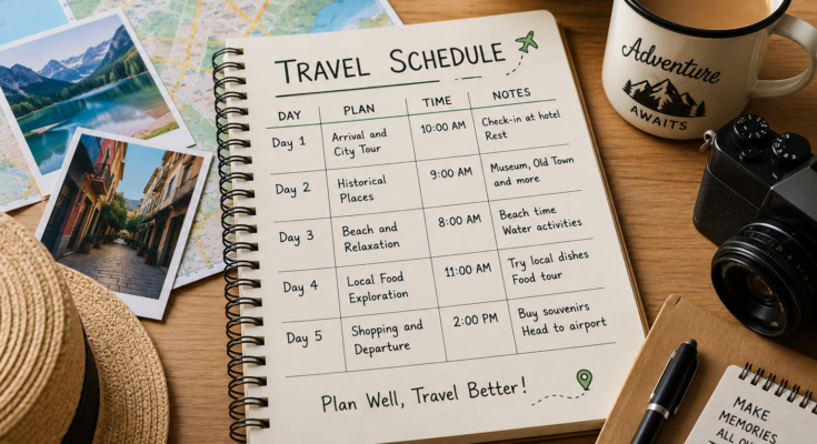 How to Make a Travel Schedule That Is Easy to Follow