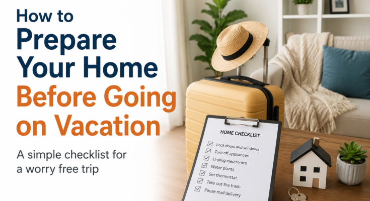 How to Prepare Your Home Before Going on Vacation