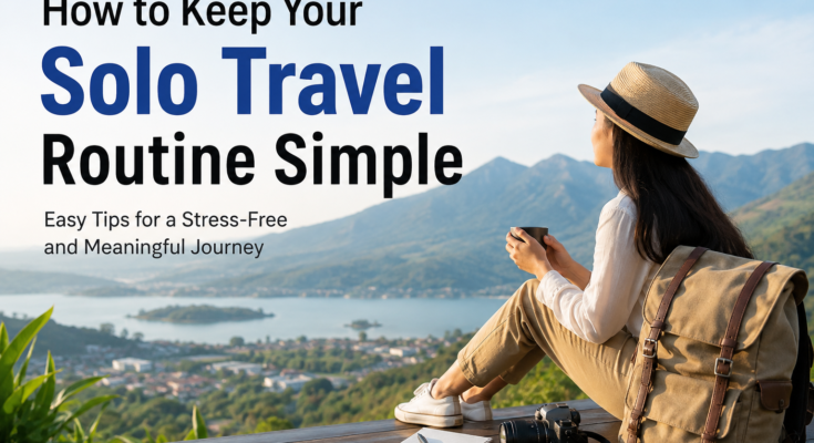 How to Travel Alone Without Overplanning Everything