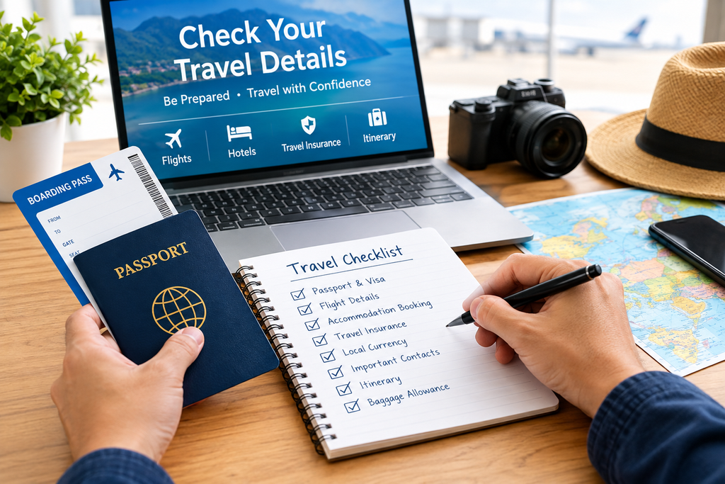How to Check Important Travel Details Before Departure