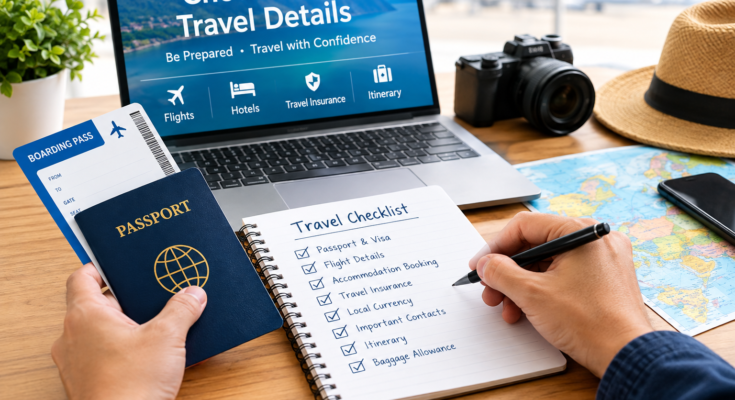 How to Check Important Travel Details Before Departure