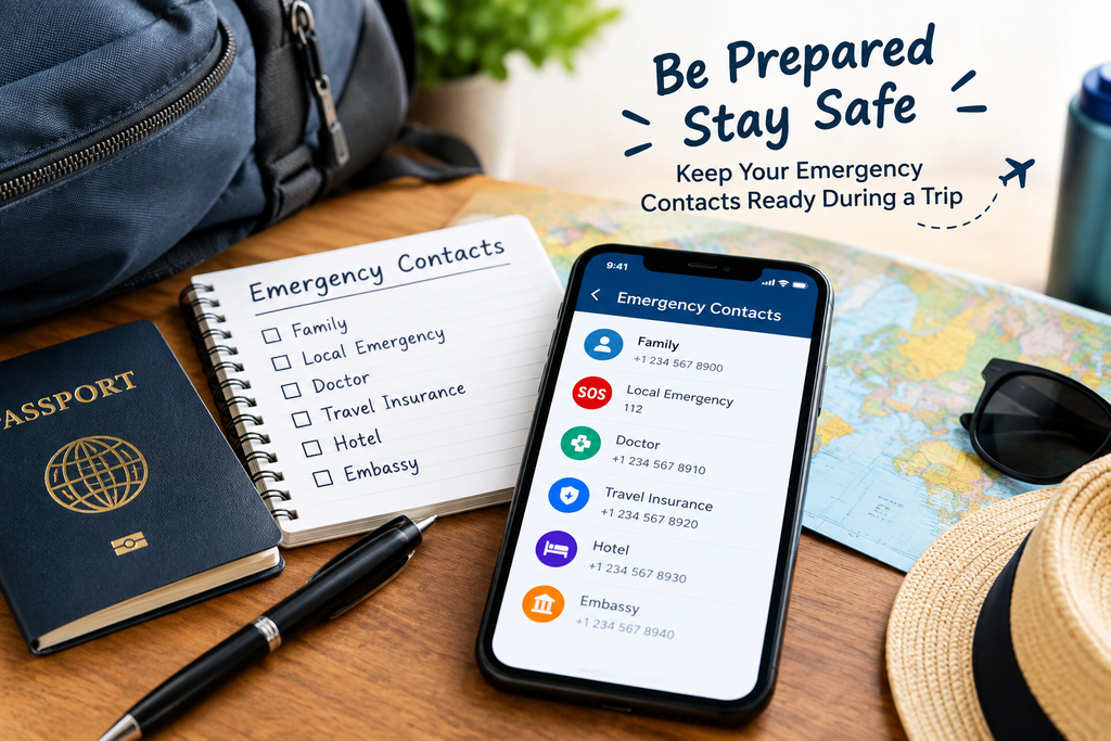 How to Keep Emergency Contacts Ready During a Trip