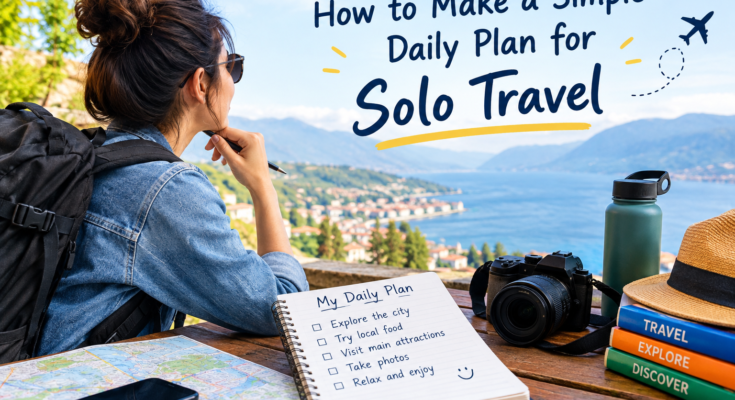 How to Make a Simple Daily Plan for Solo Travel