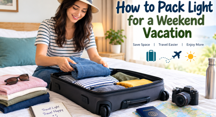 How to Pack Light for a Weekend Vacation