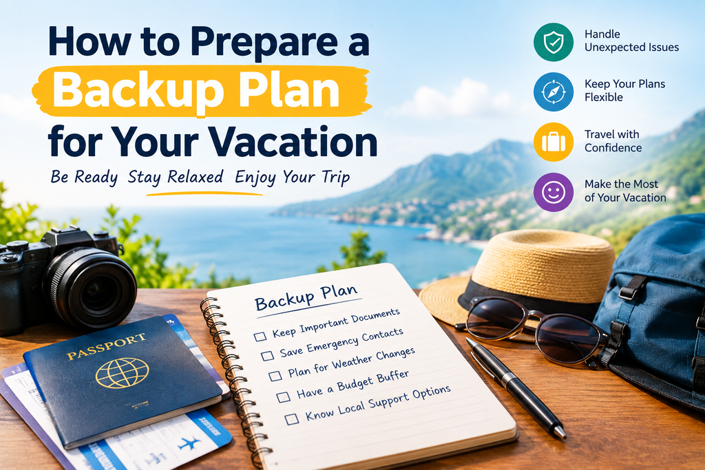 How to Prepare a Backup Plan for Your Vacation