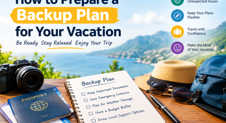 How to Prepare a Backup Plan for Your Vacation
